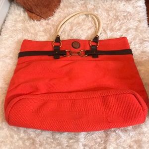 Coral beach tote